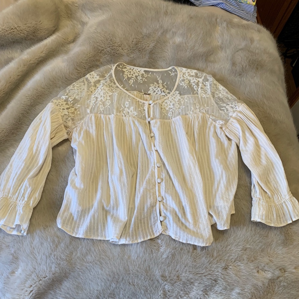Free People Lace Blouse
